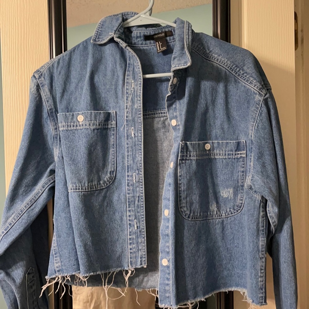 Forever 21 Jean top - Picture 1 of 3